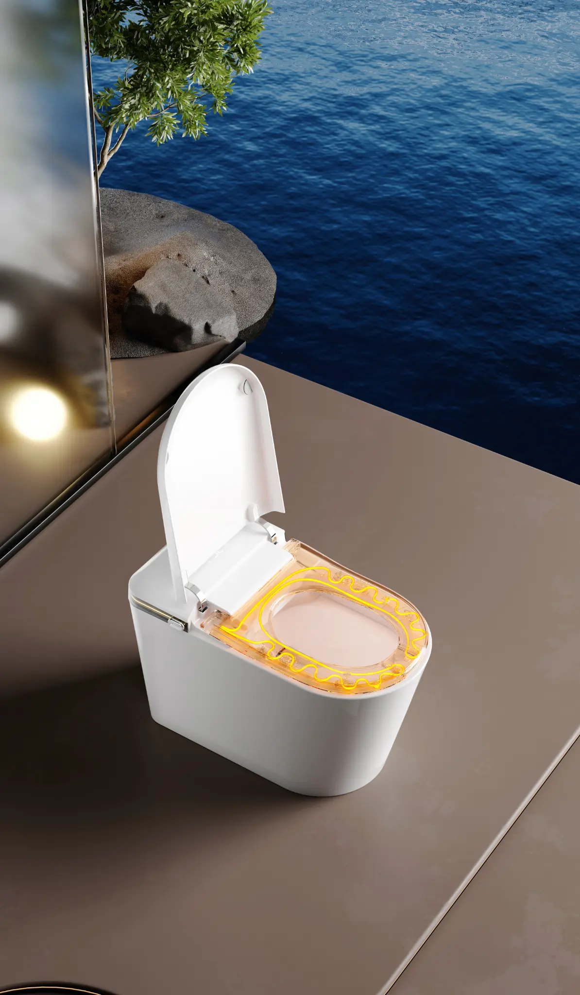 Ambi Smart Toilet — heated seat glow